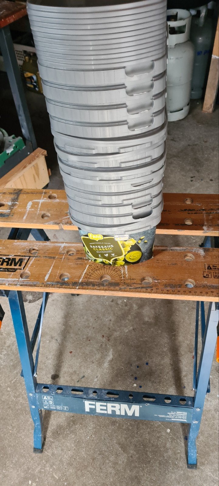 Emmer met deksel 2.5 liter - Ideaal voor opslag, Huis en Inrichting, Emmers, Ophalen, Gebruikt, Kunststof, Met deksel