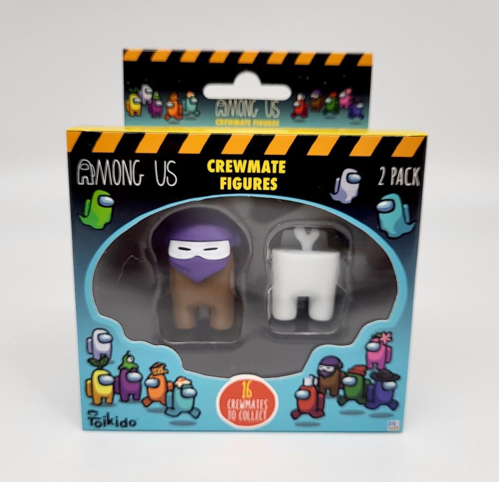 Among Us Crewmate Figures 2 Pack - New - Brown & White, Nieuw, Ophalen of Verzenden, Nvt, Nvt