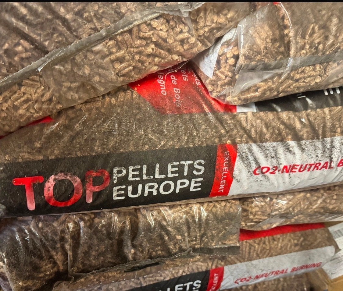 25 zakken Top Pellets Europe palletkorrels, Ophalen, Nieuw, Hout, Pelletkachel