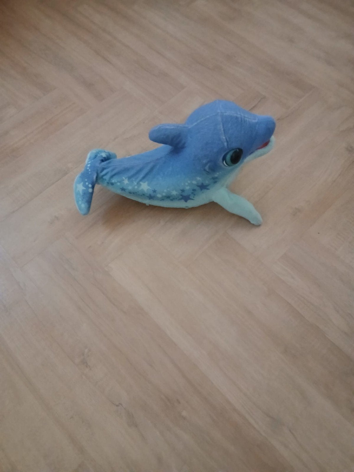 Interactieve dolfijn knuffel met geluid, Ophalen of Verzenden, Overige typen