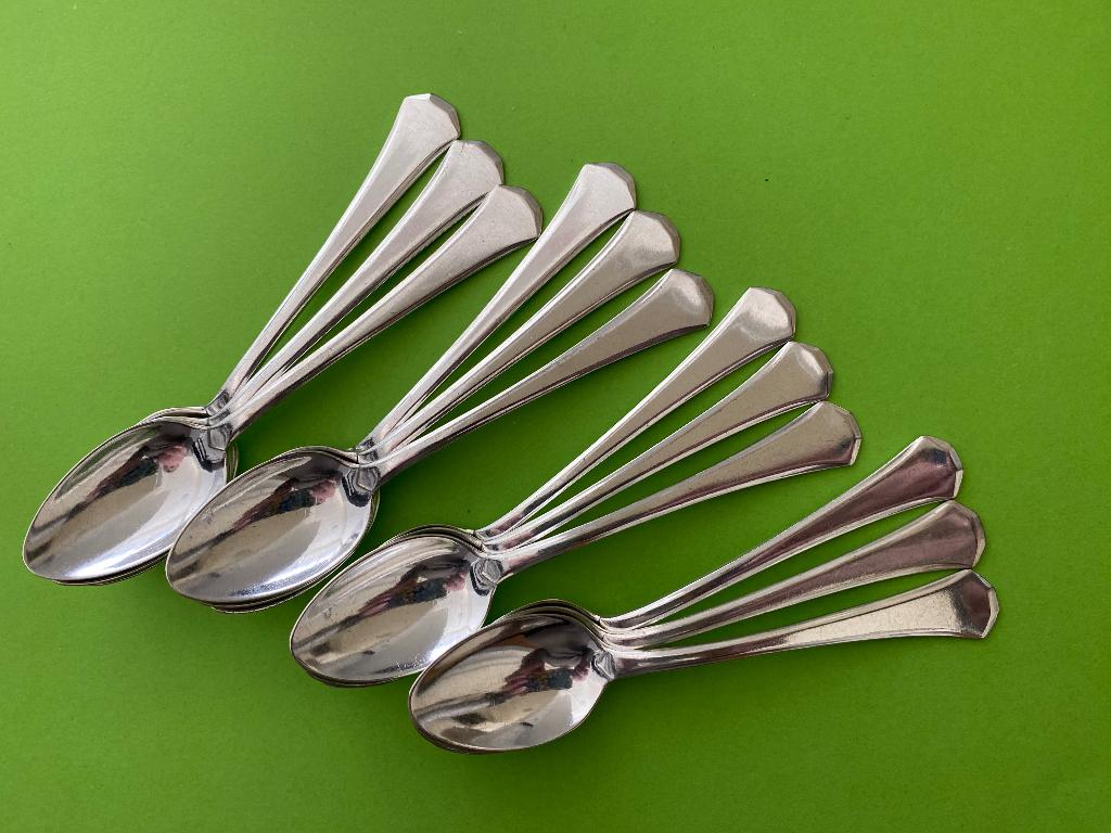 12 WMF Mondial theelepeltjes, Antiek en Kunst, Ophalen of Verzenden