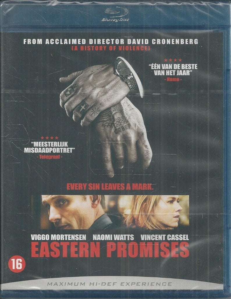 Eastern promises met o.a. Viggo Mortensen, Naomi Watts, Vanaf 16 jaar, Film, Actie, Ophalen of Verzenden