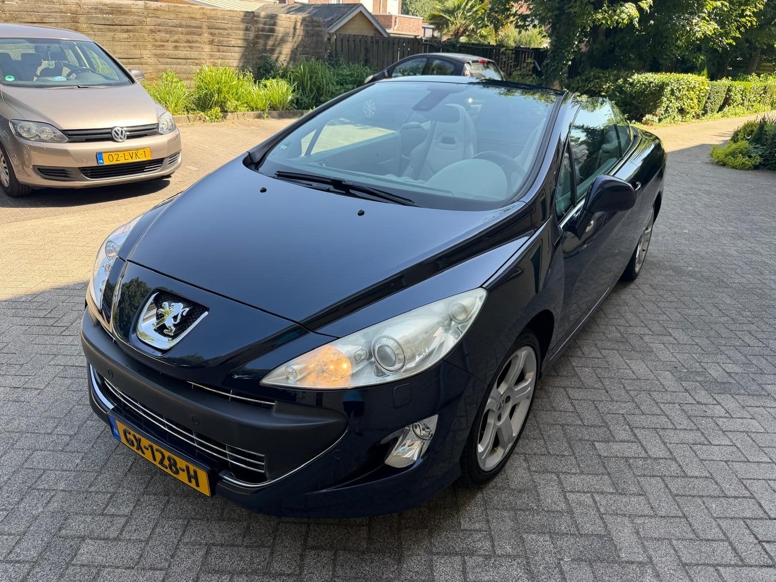 Peugeot 308CC 1.6 THP CC AUT 2011 Blauw, Auto's, Automatische klimaatregeling, Leder, Grijs, Particulier