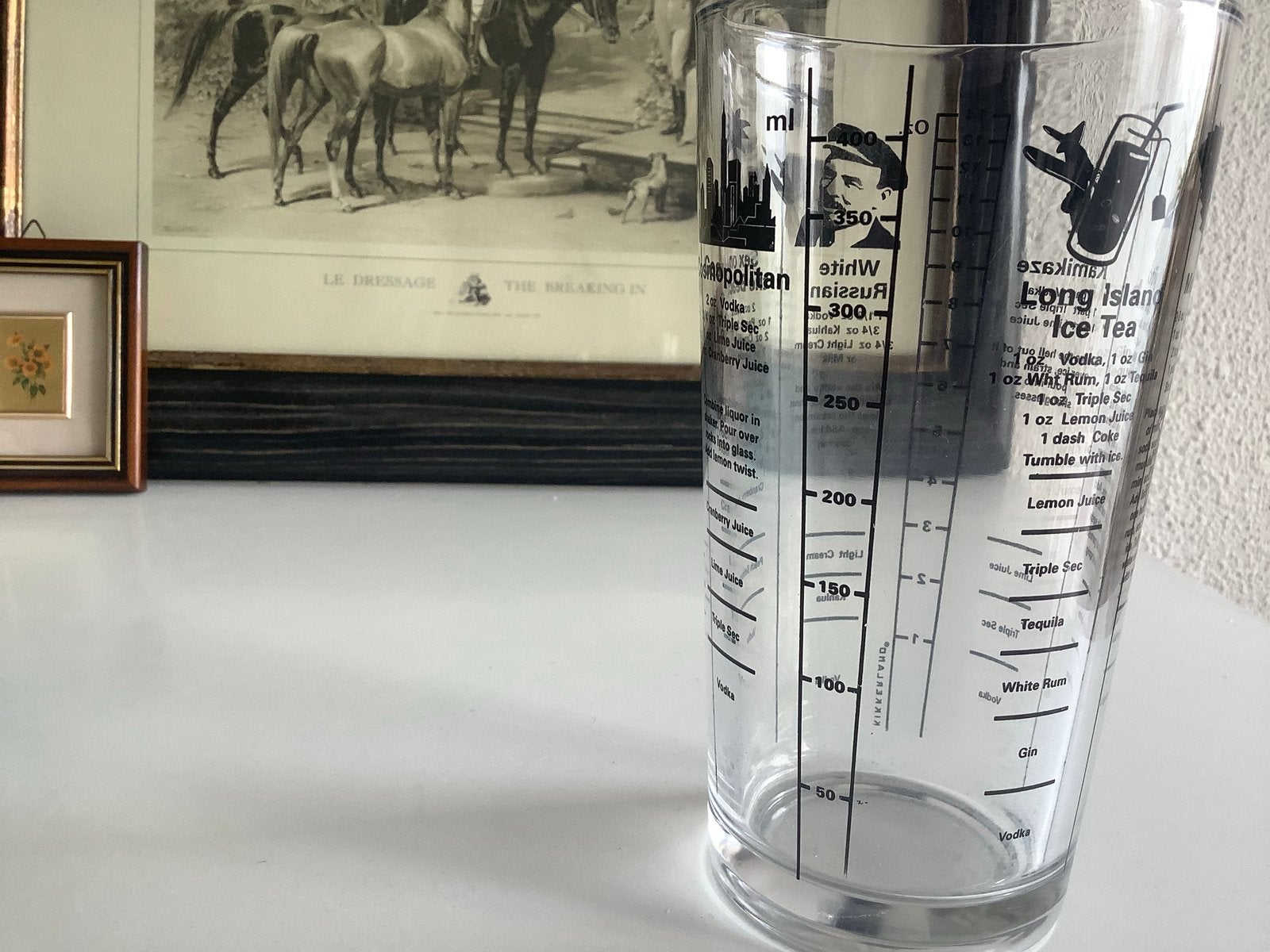Cocktailshaker met recepten - Glas, Huis en Inrichting, Overige typen, Ophalen of Verzenden, Zo goed als nieuw, Glas