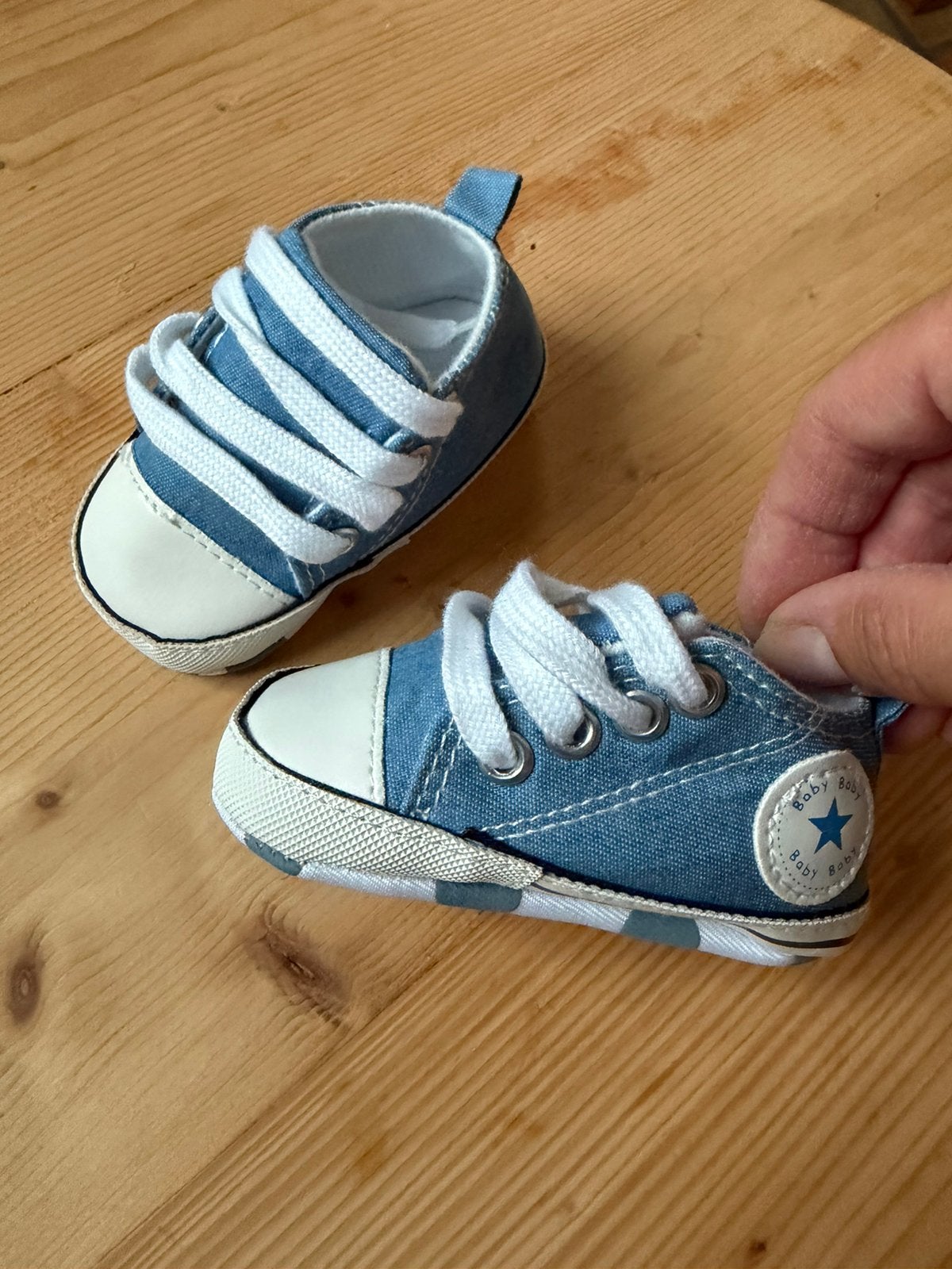 Baby schoenen blauw., Ophalen of Verzenden, Zo goed als nieuw, Jongetje of Meisje, Schoentjes
