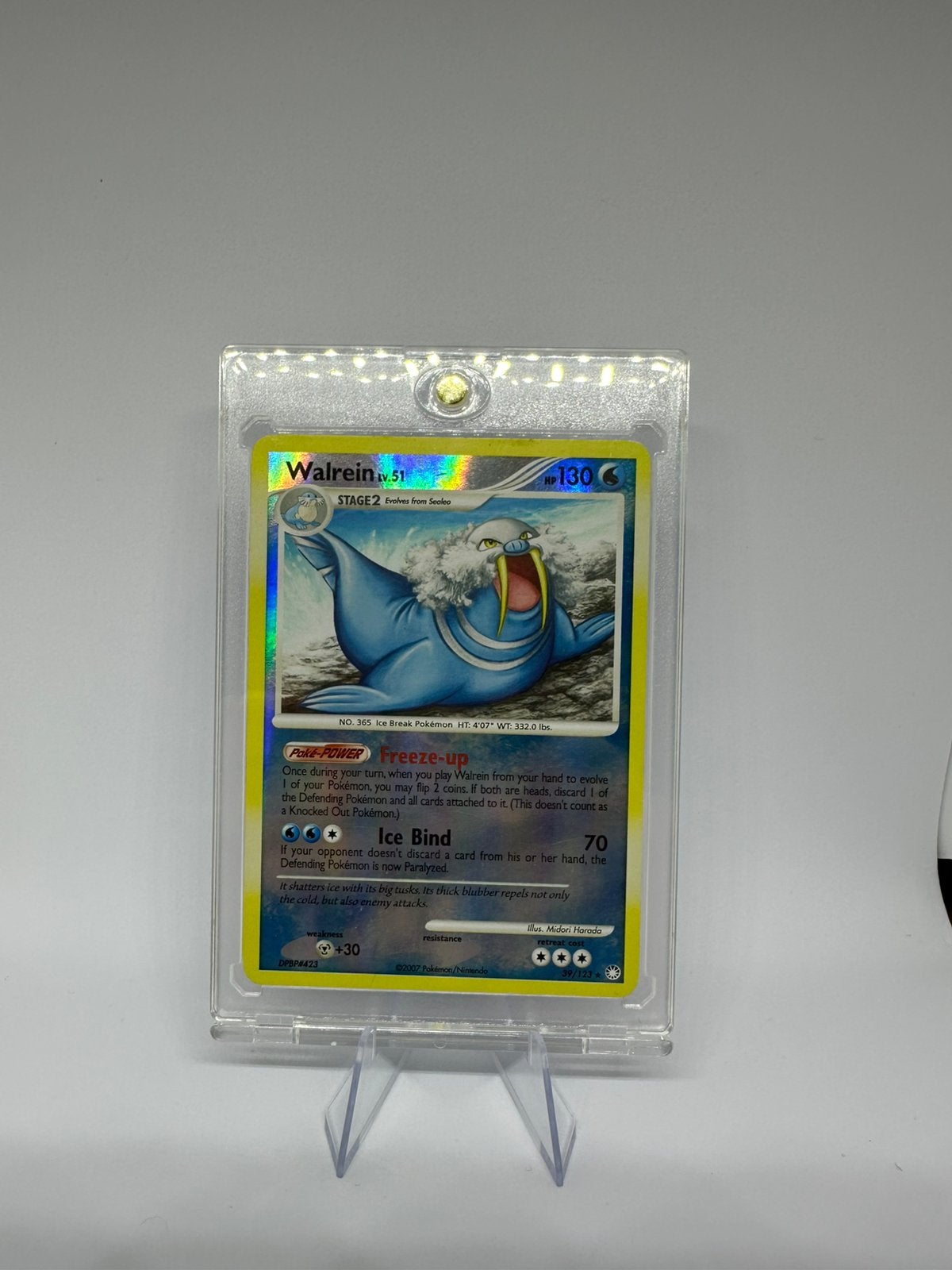 Walrein 39/123 Reverse Holo Pokemon MYSTERIOUS TREASURES, Ophalen of Verzenden, Zo goed als nieuw