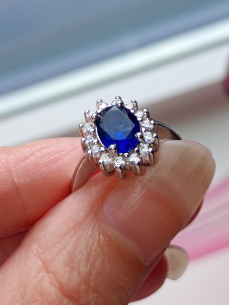Diana zilveren ring, Nieuw, Ophalen of Verzenden, Kleiner dan 17, Dame