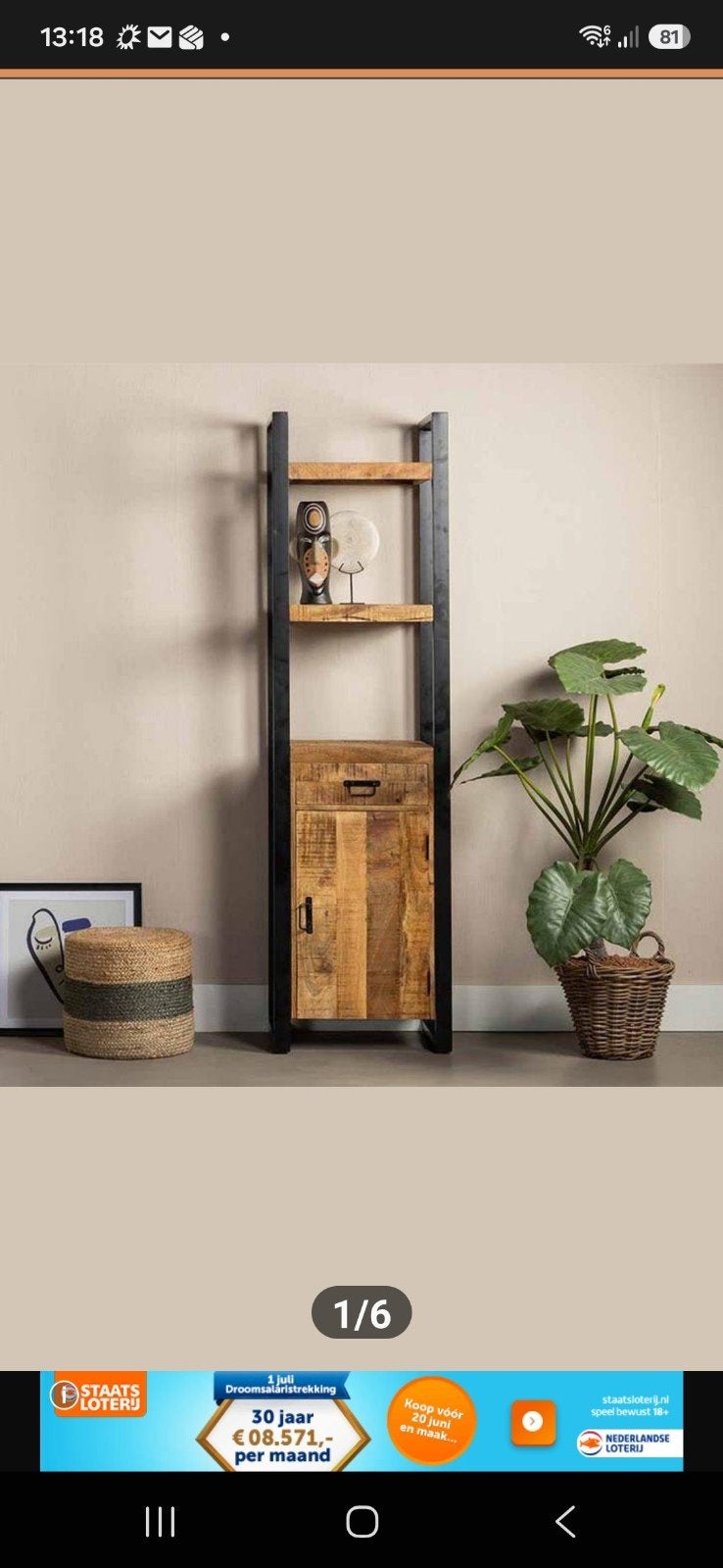 Gezocht: 2x smalle kast mangohout, Zo goed als nieuw, Minder dan 100 cm, 25 tot 50 cm, 50 tot 100 cm