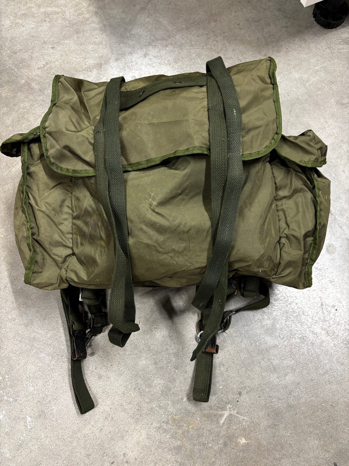 Militaire rugtas parachute stof, rubberised, canvas, Overige typen, Onbekend, Overige soorten, Ophalen of Verzenden