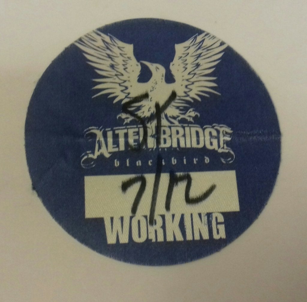 Alter Bridge BACKSTAGE PASS Amsterdam Blackbird Tour, Gebruikt, Alter Bridge, Verzenden, NvT