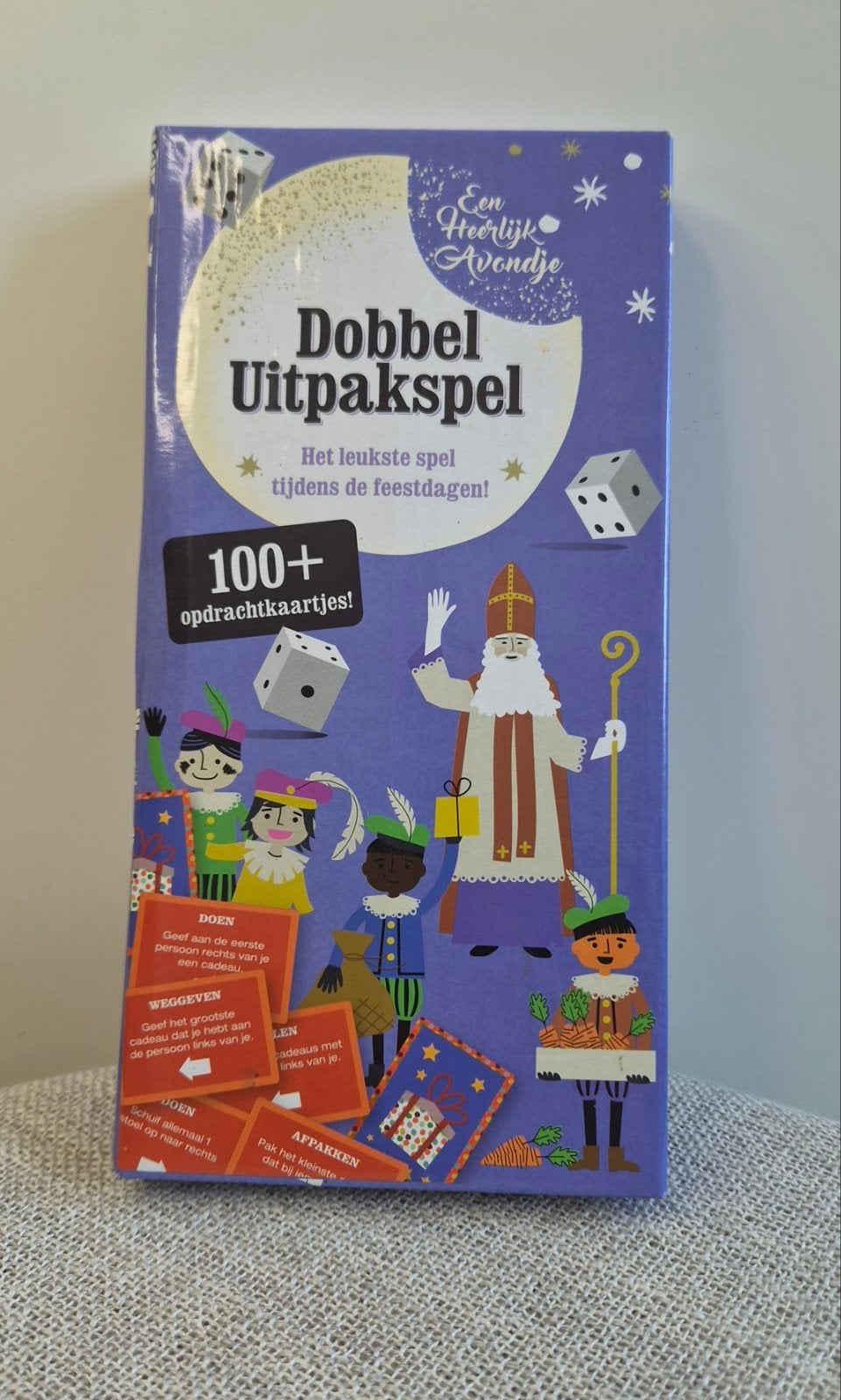 Een Heerlijk Avondje Dobbel Uitpakspel Sinterklaas, Drie of vier spelers, Ophalen of Verzenden, Nieuw, D.P. Factory B.V.