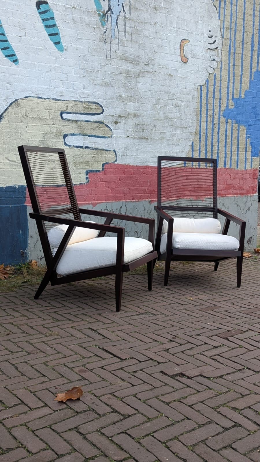 Design Pierantonio Bonacina Fauteuils / Armstoelen – Set, Huis en Inrichting, Fauteuils, Ophalen, Gebruikt, Design, 75 tot 100 cm