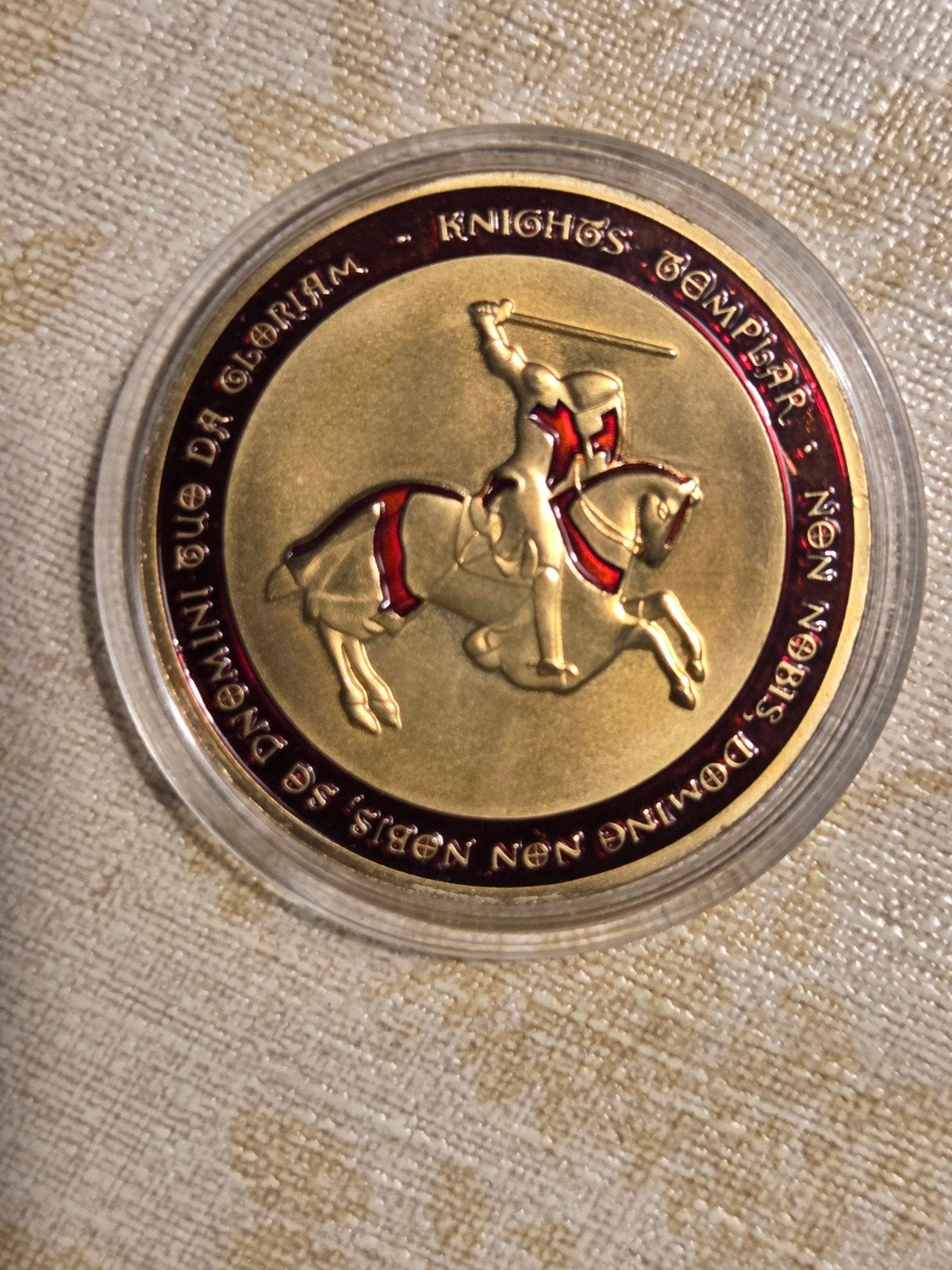 Tempeliers Herdenkingsmunt - In Hoc Signo Vinces, Ophalen of Verzenden