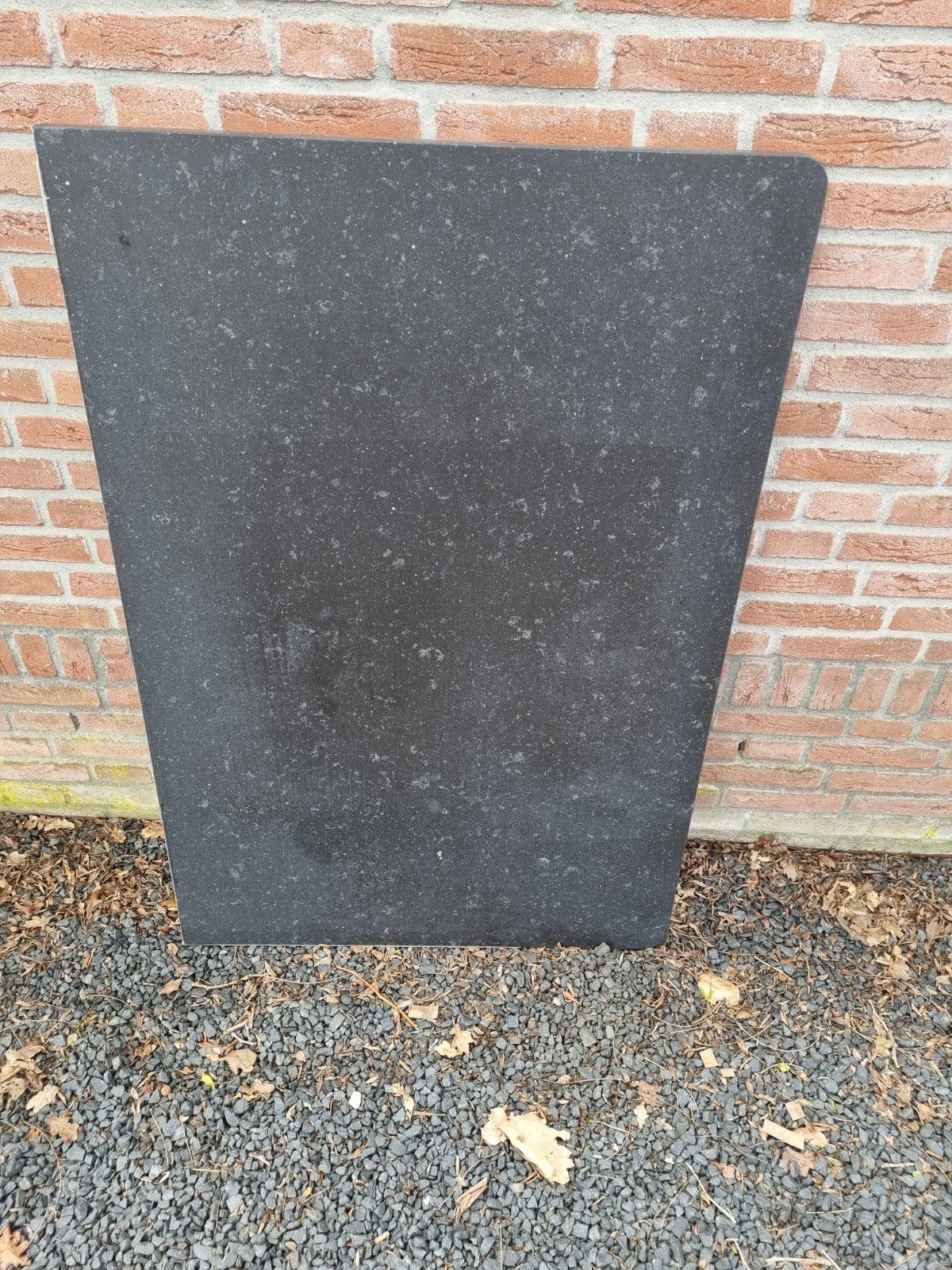 Zwarte granieten plaat - ideaal voor buiten, Ophalen, Gebruikt, 100 tot 150 cm, Minder dan 100 cm