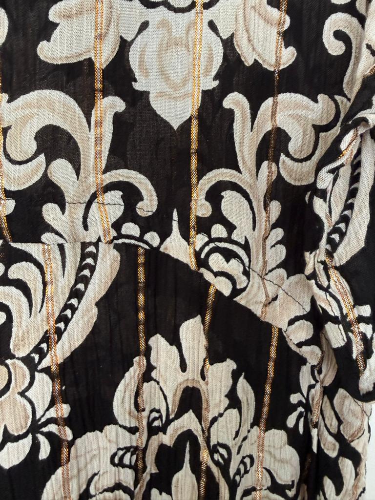 Bohemian Ibiza Jurk met Barok Patroon - XL/XXL (44/46), Ophalen of Verzenden, Nieuw, Zwart, Jurk