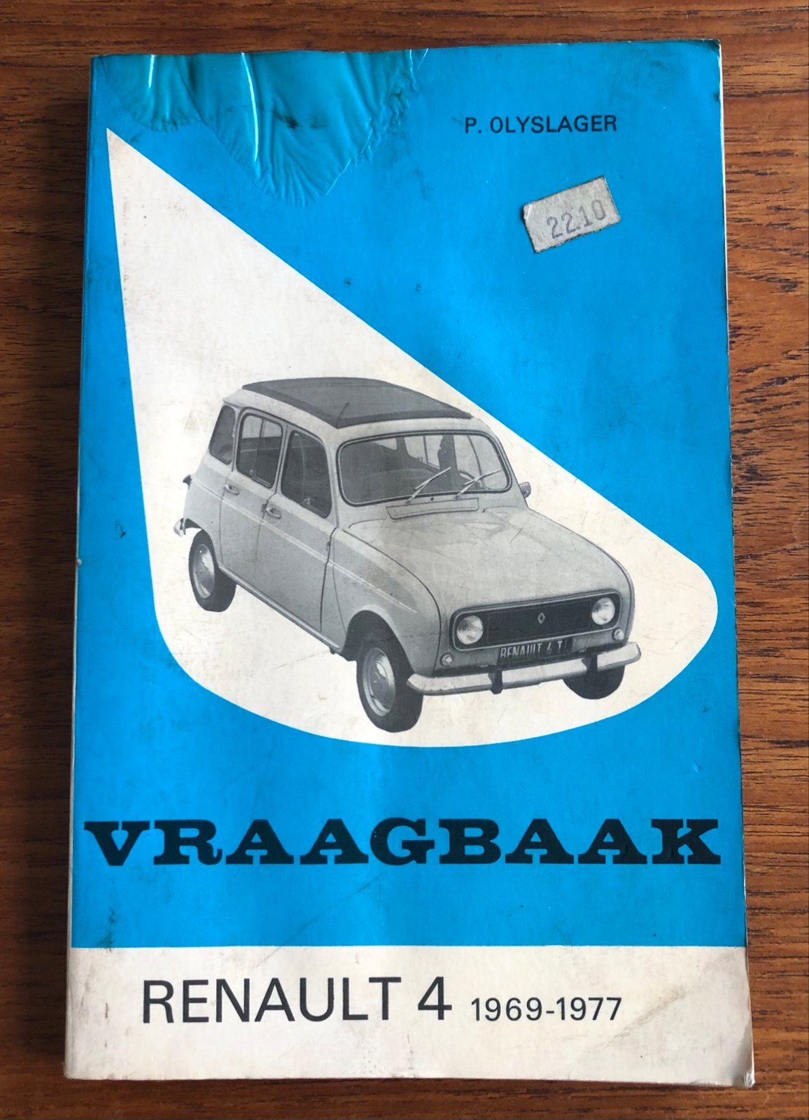 Vraagbaak Renault 4 (1969-1977) - Olyslager Handleiding, Ophalen of Verzenden