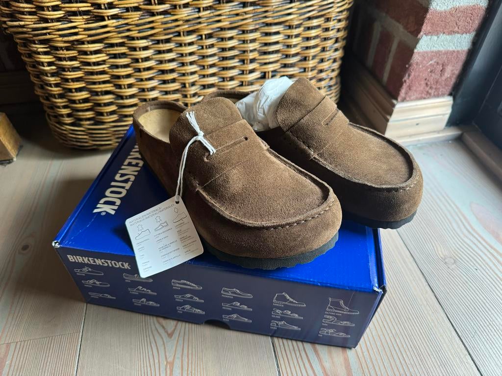 Nieuwe Birkenstock Naples - Maat 39, Bruin, Instappers, Nieuw, Ophalen of Verzenden