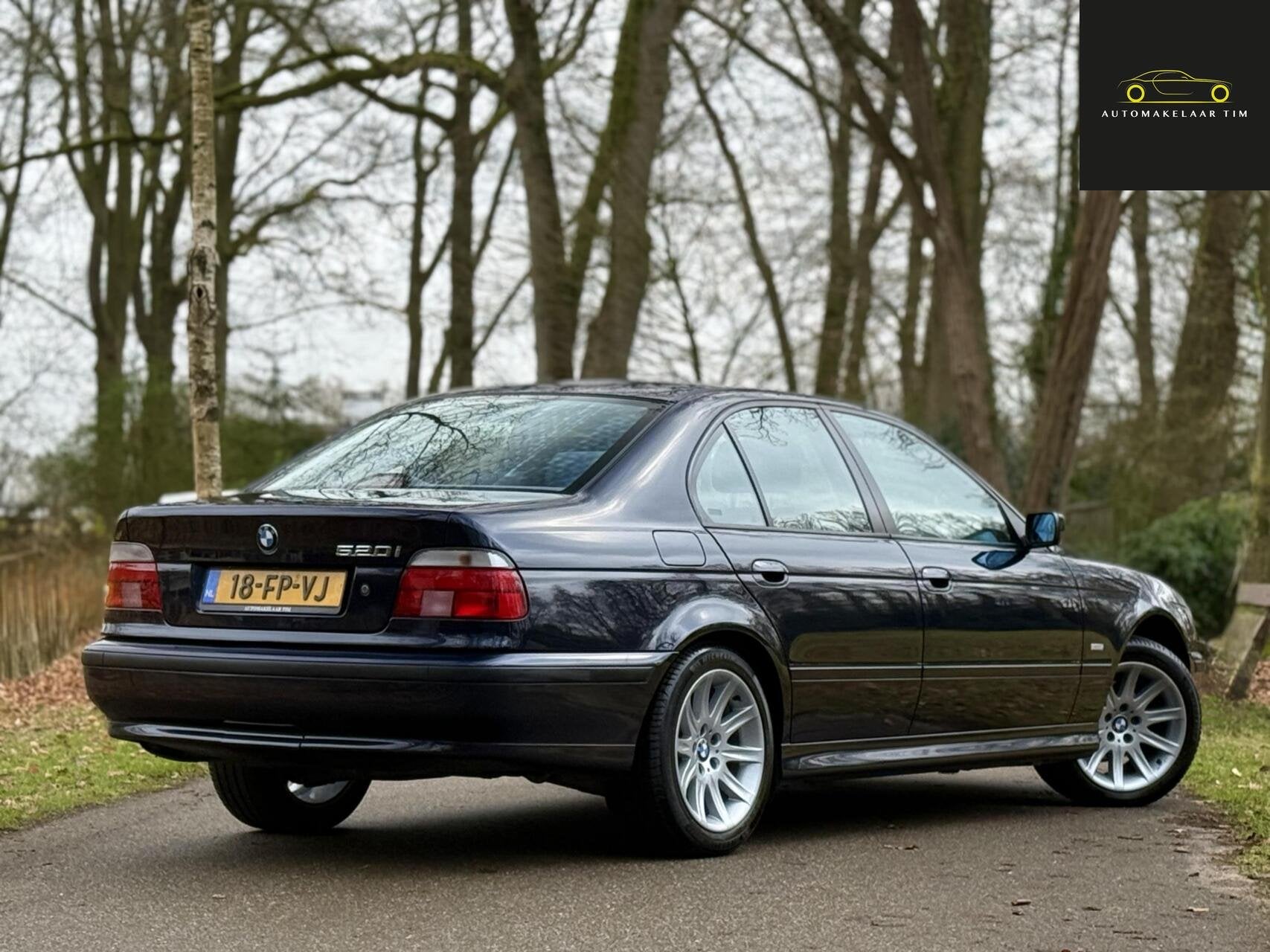 BMW 5-serie 520i Executive / OrigNL / 2e Eig / Youngtimer, Auto's, BMW, Achterwielaandrijving, Gebruikt, 150 pk, Blauw