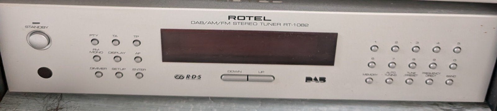 Rotel RT-1082 DAB/AM/FM Stereo Tuner, Ophalen, Gebruikt, Analoog