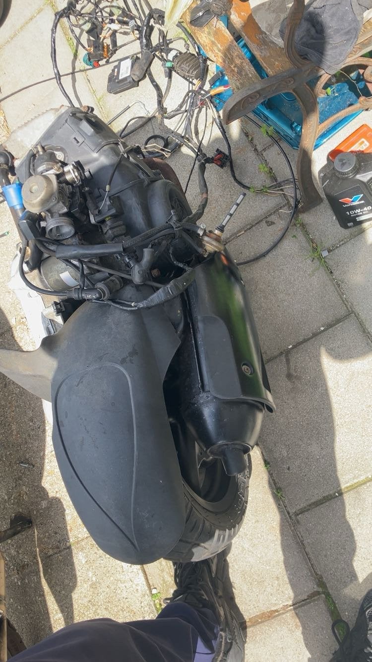 125cc Piaggio Skipper LX 4T Leader blok met kabelboom en CDI, Ophalen, Gebruikt, Blok, Piaggio