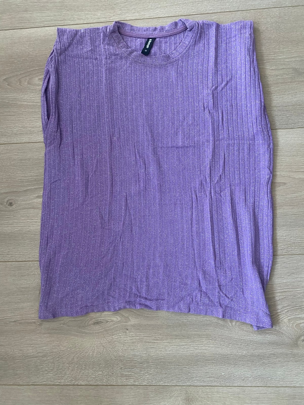 Eksept Lila Ribgebreide Top Maat M - Zeer Goede Staat, Kleding | Dames, Maat 38/40 (M), Paars, Ophalen of Verzenden, Zo goed als nieuw