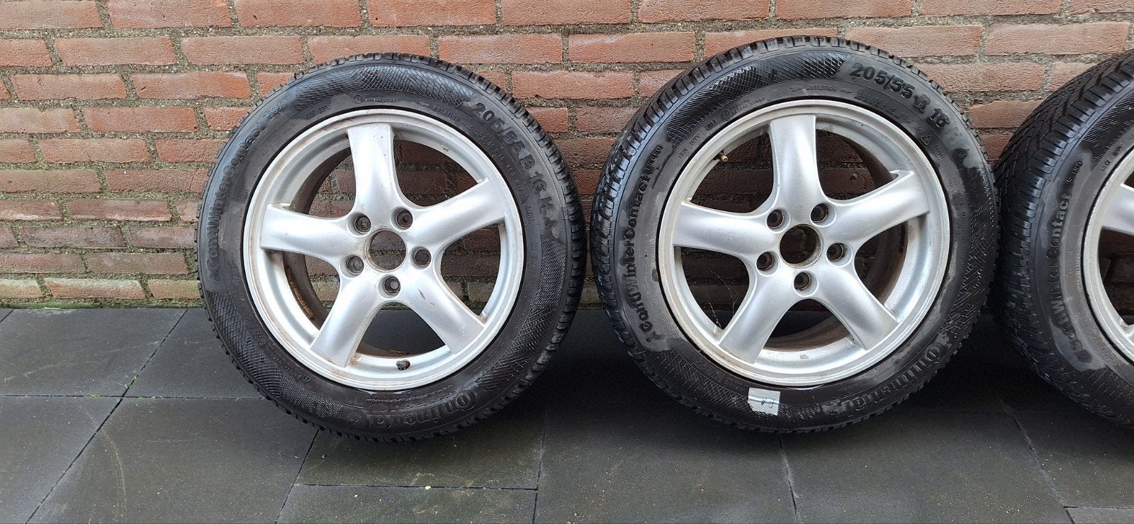 Honda Accord 16" velgen CL7 CL9 Winterbanden, Auto-onderdelen, Ophalen, Gebruikt, 16 inch, Banden en Velgen