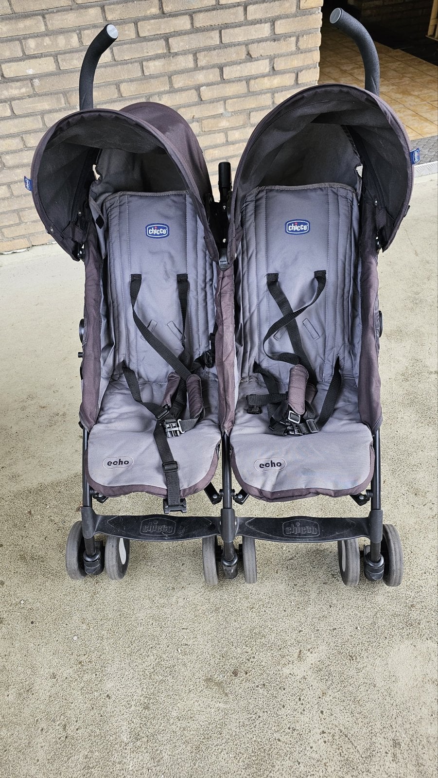 Chicco Echo Duowagen - Compacte en comfortabele tweelingbugg, Gebruikt, Duowagen, Ophalen, Kinderwagen