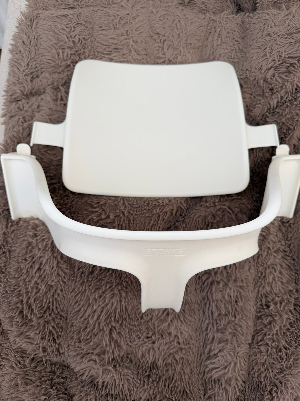 Stokke Tripp Trapp Babyset + tray (tafelblad) zgan, Ophalen, Zo goed als nieuw, Meegroeistoel