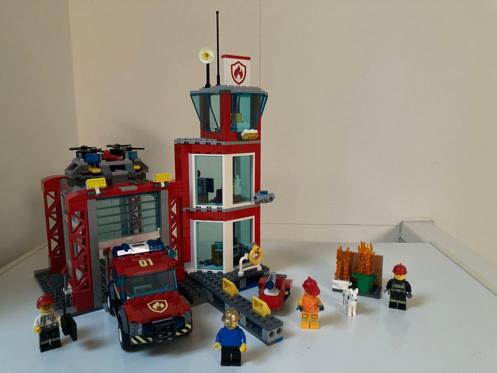 Lego City Brandweerkazerne 60215 met instructies, Ophalen, Lego, Complete set, Inclusief instructies