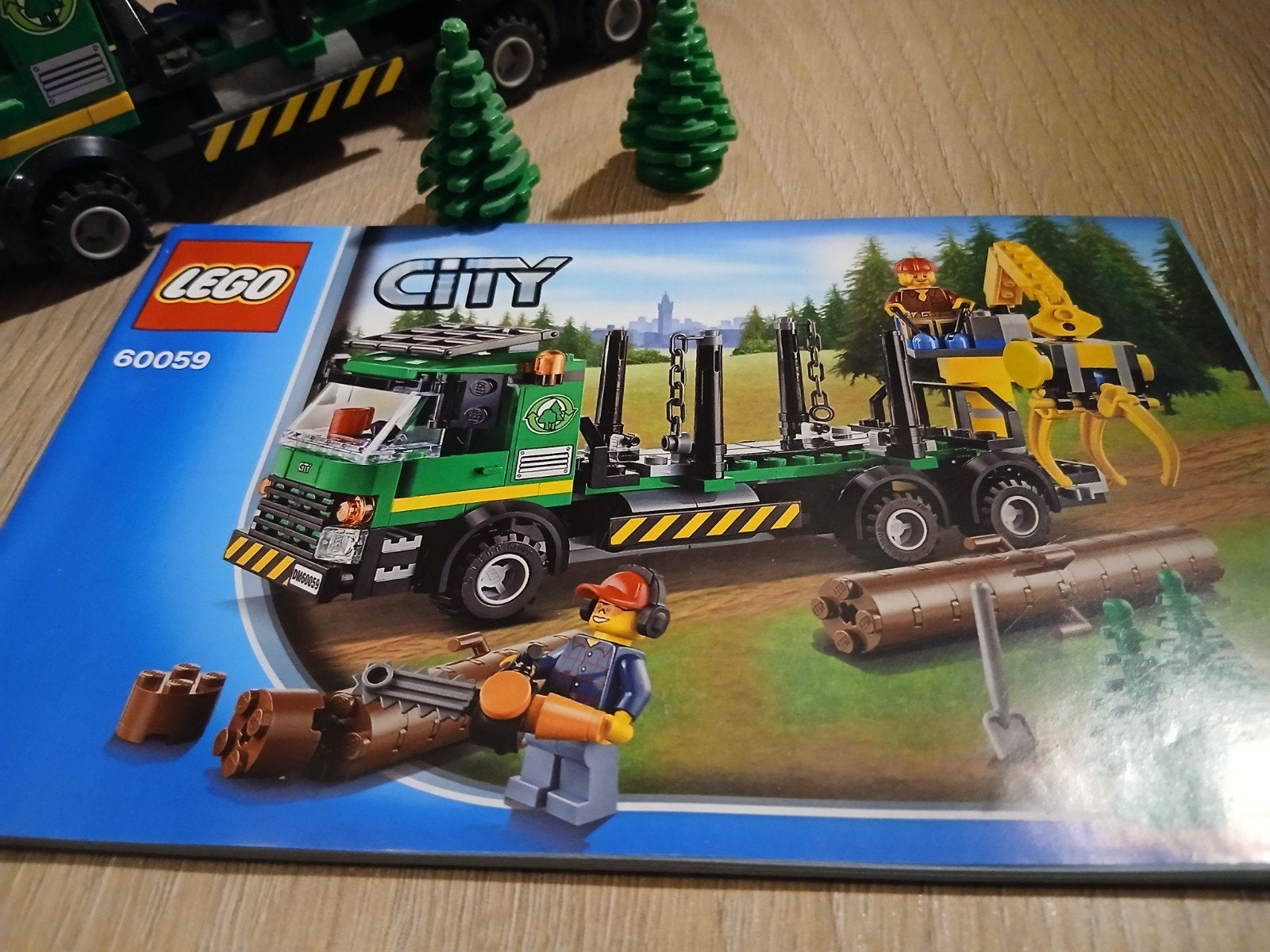 LEGO City 60059 Houttransportwagen compleet met boekje, Kinderen en Baby's, Speelgoed | Duplo en Lego, Compleet, City, Verzenden