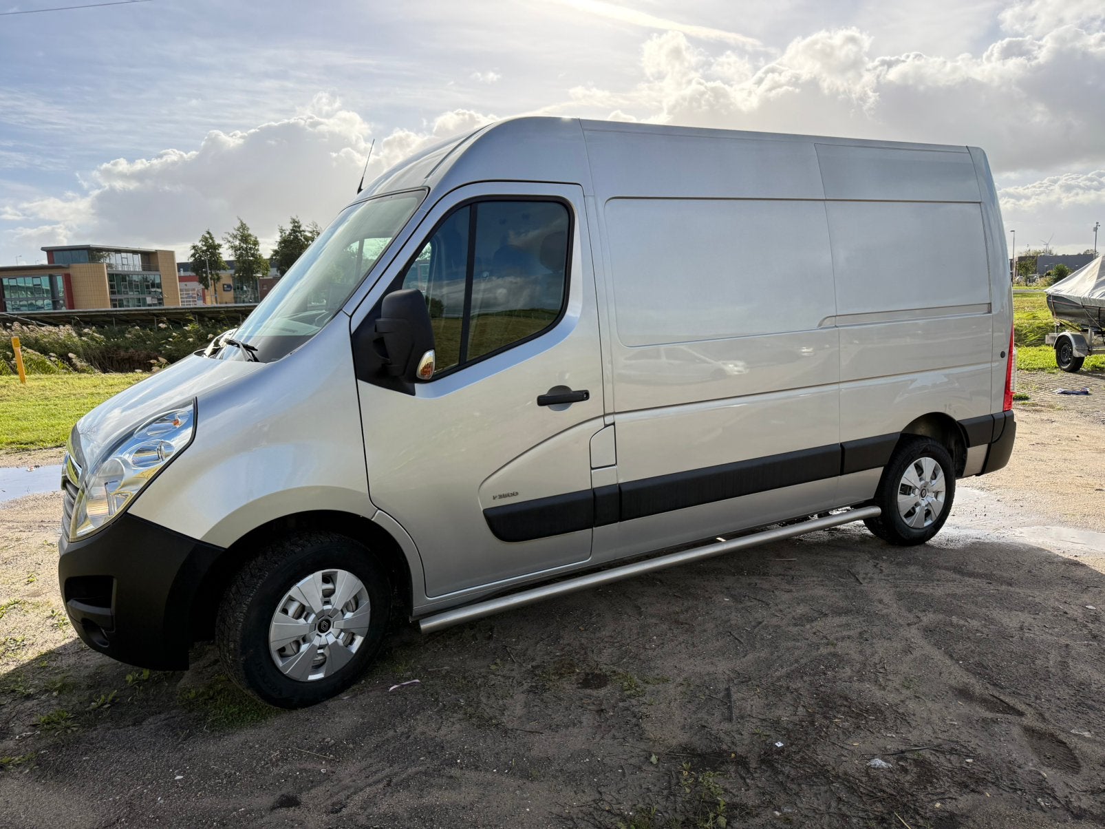 Opel Movano 2.3D 125KW 2018 L2H2 euro 6  AUTOMAAT zilver met, Auto's, Stof, 4 cilinders, 2500 kg, 2299 cc