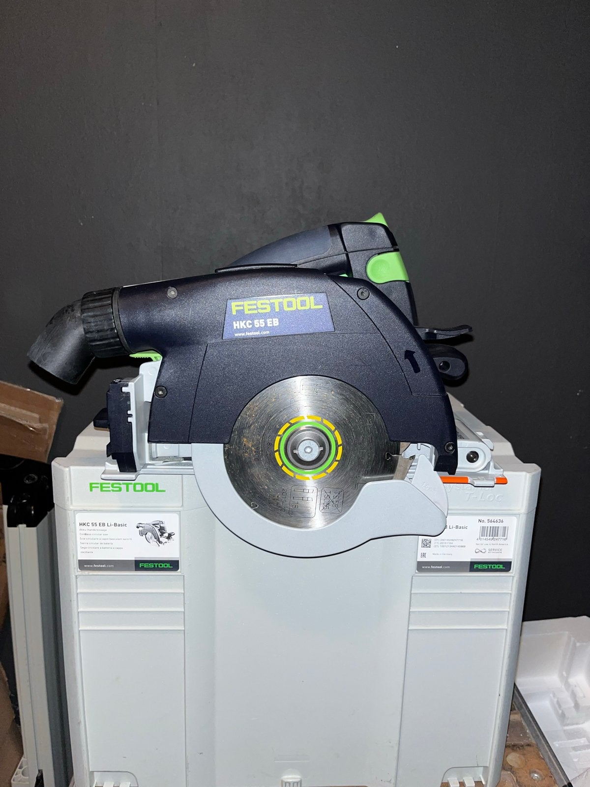 Festool HKC 55 EB, Ophalen, Cirkelzaag, 600 tot 1200 watt, Zo goed als nieuw