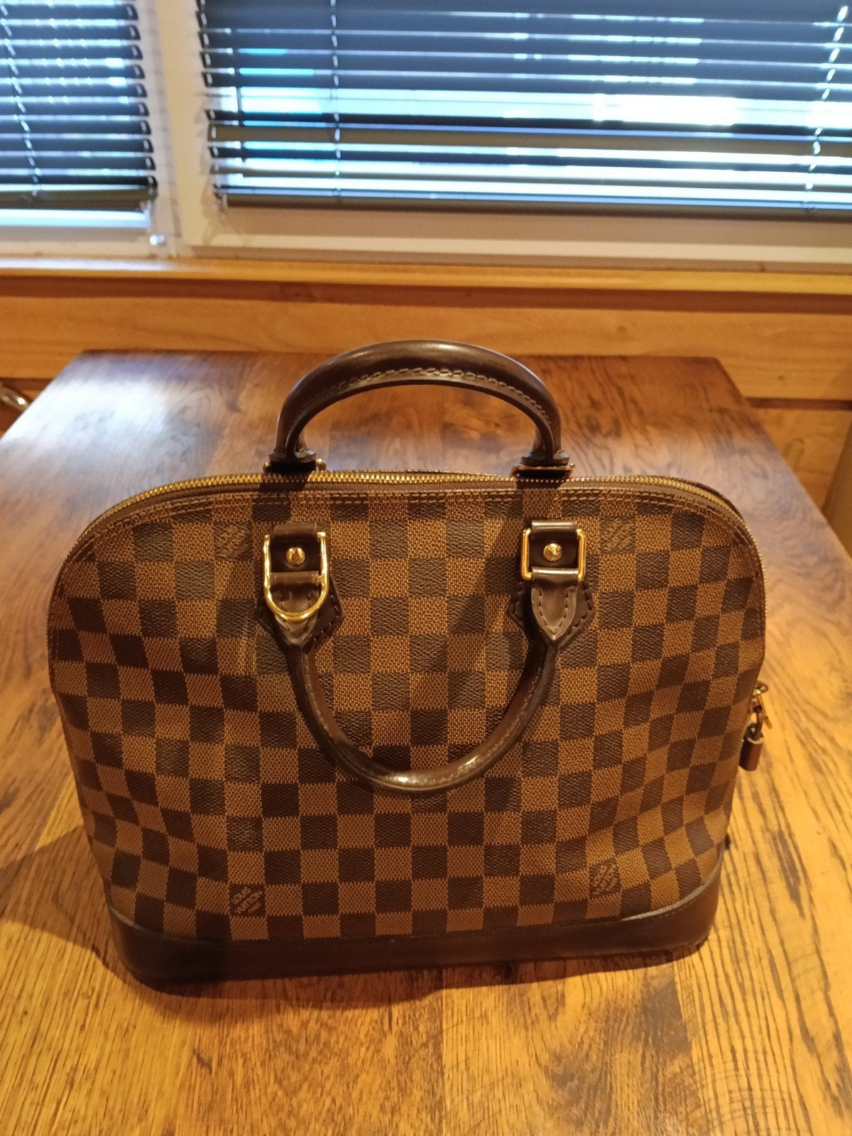 Louis Vuitton Alma PM Damier Ebene Handtas - Nieuwstaat, Sieraden, Tassen en Uiterlijk, Ophalen of Verzenden, Zo goed als nieuw