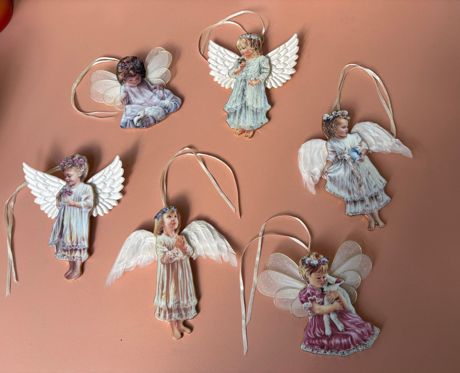 Dona Gelsinger Heaven’s Little Angels set (6x) ornamenten, Ophalen, Zo goed als nieuw