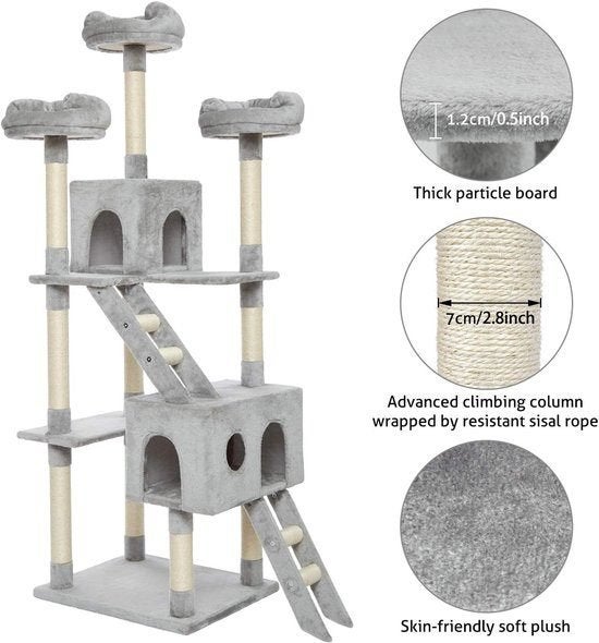 Kattenboom – Kattenkrabpaal – Kattentoren – Klimtoren, Corvance B.V., Verzenden, Nieuw, Corvancebol@gmail.com