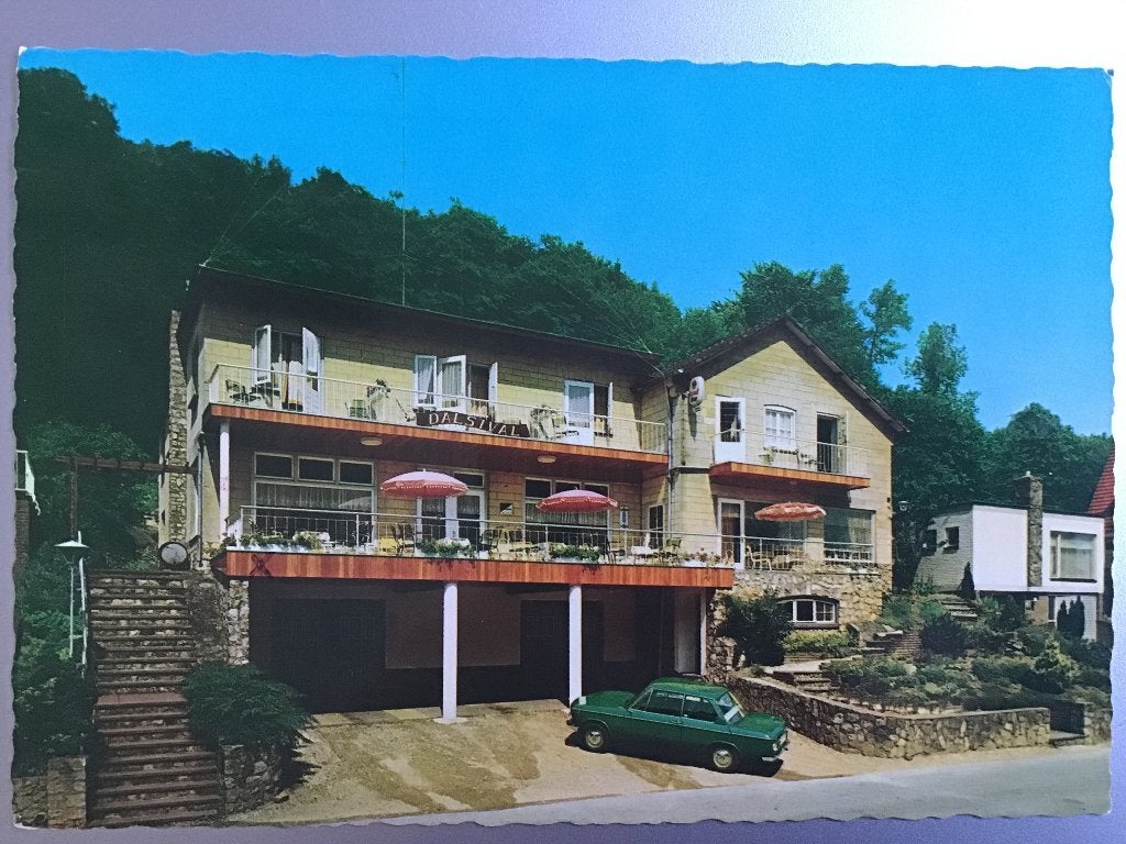Oude ansichtkaart Valkenburg Hotel Pension "Dalaval" ca 1970, Verzamelen, Ophalen of Verzenden, 1960 tot 1980, Gelopen, Limburg