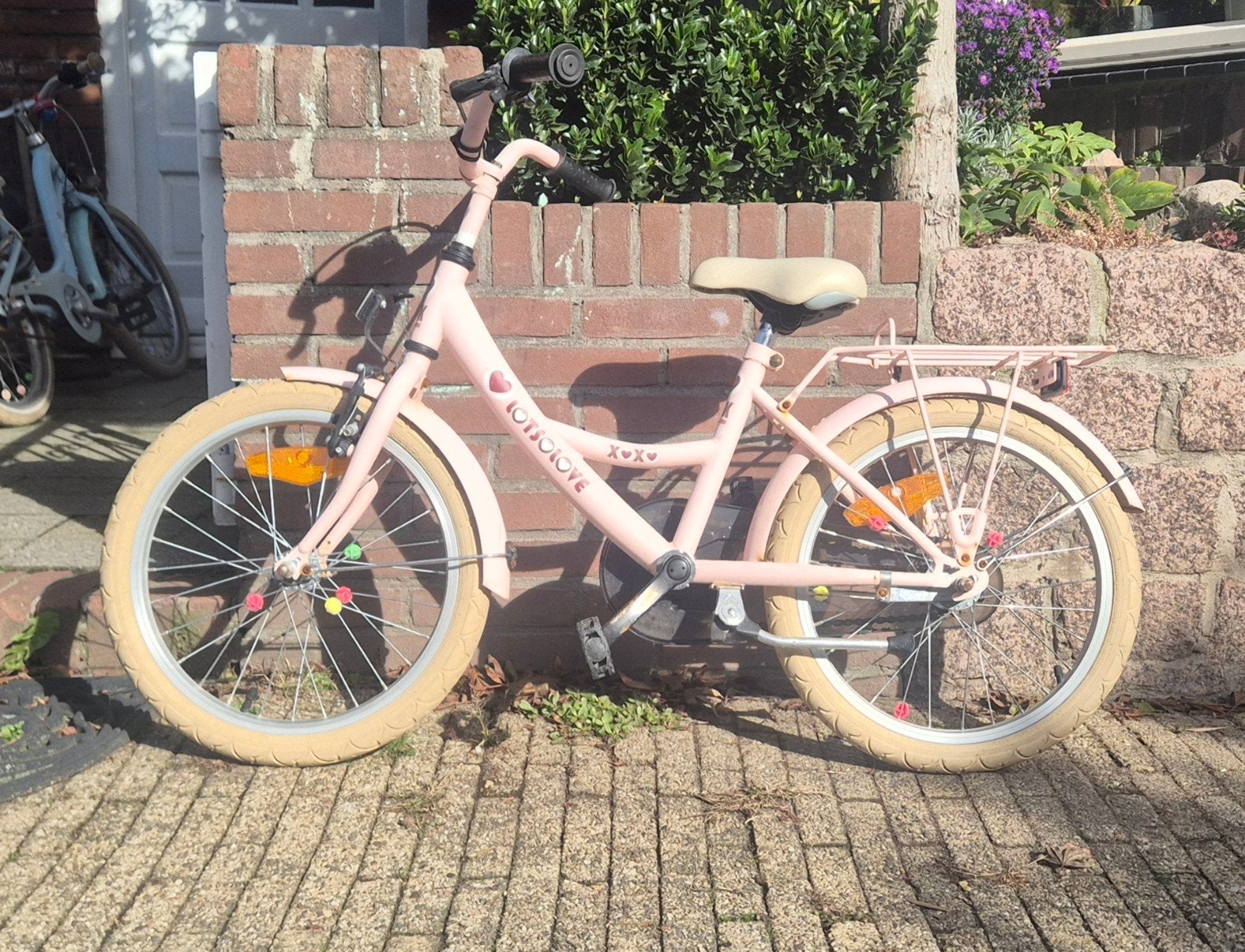 Vrolijke Bike Fun meisjesfiets (16/18 inch), Ophalen, Terugtraprem, LOTSOLOVE, Gebruikt