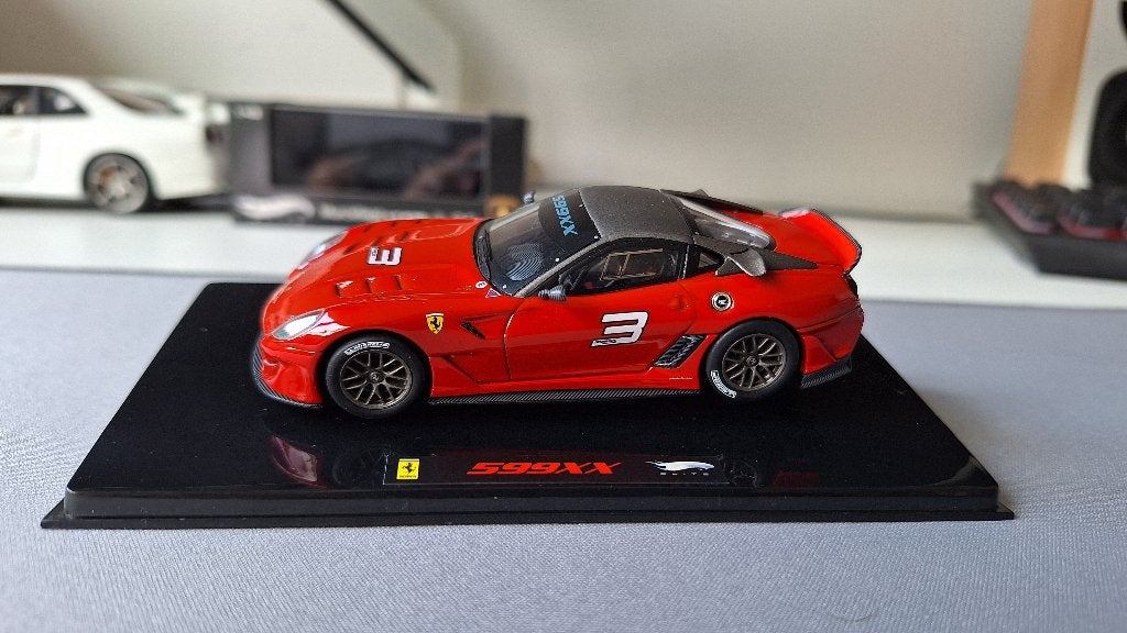 1:43 Ferrari 599XX van HotWheels Elite, Ophalen of Verzenden, Zo goed als nieuw, Auto, Overige merken