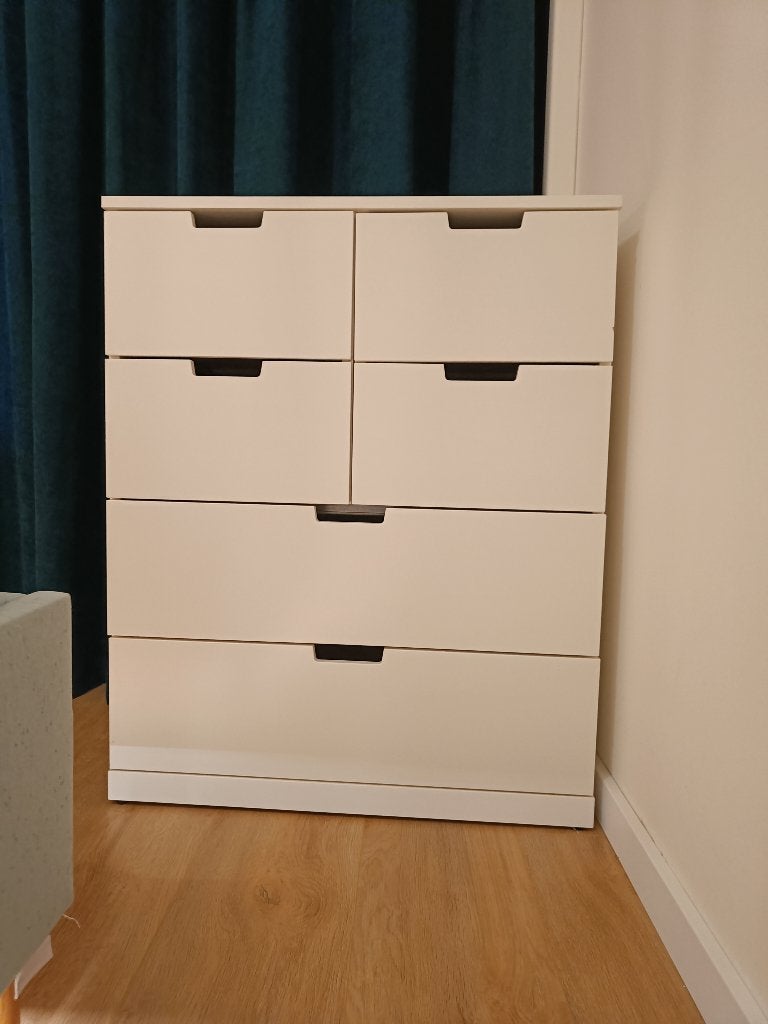 Nordli ladekast TEAB, Ophalen, 5 laden of meer, 50 tot 100 cm, Zo goed als nieuw