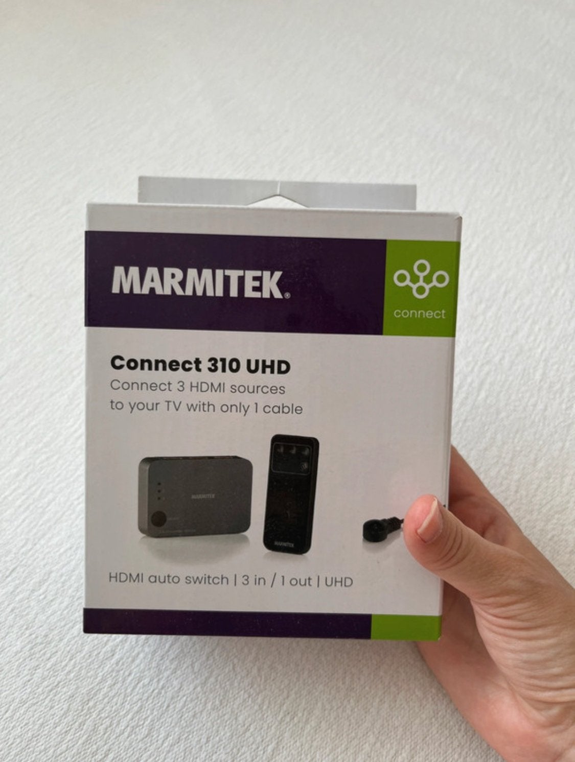 Marmitek Connect 310 UHD HDMI-switch 3-in-1-uitgang, Ophalen of Verzenden, Nieuw