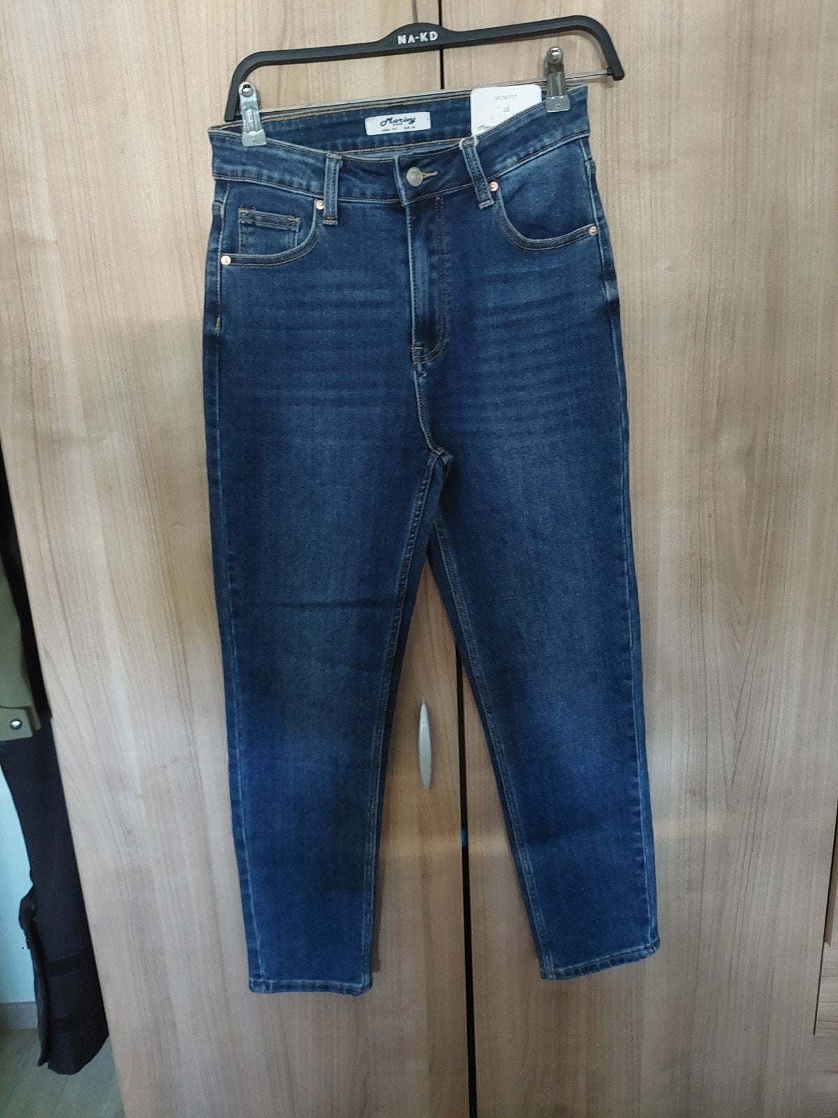 Marivy Denim jeans/the mom fit/ 38, Ophalen of Verzenden, Nieuw, Blauw, W30 - W32 (confectie 38/40)