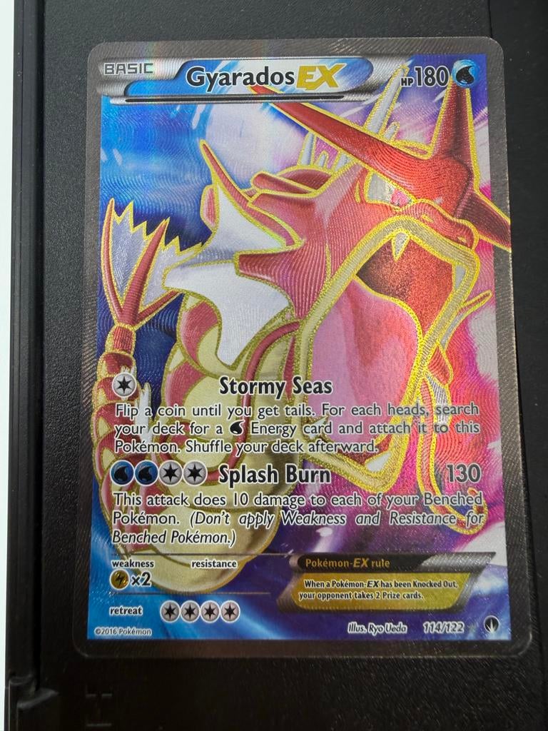 Gyarados EX Pokémon Kaart 114/122 - Foil, Ophalen of Verzenden, Gebruikt, Losse kaart, Foil