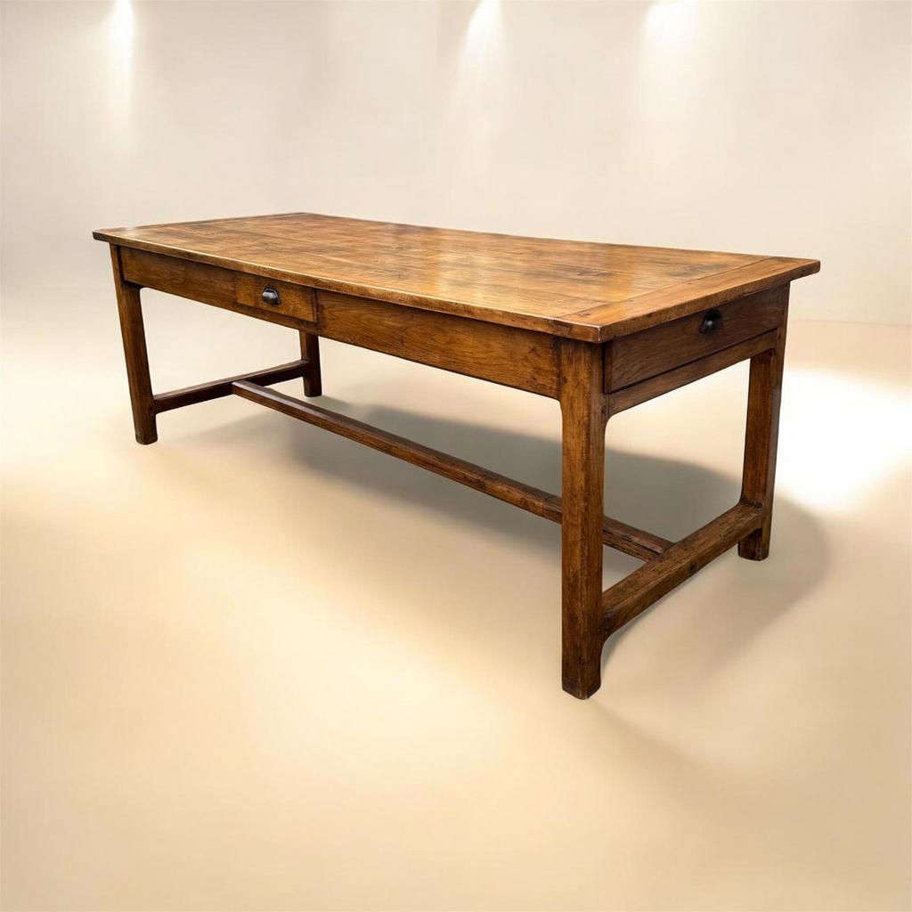 Antieke Franse eettafel eikenhout 220 cm, Antiek en Kunst, Antiek | Meubels | Tafels, Ophalen
