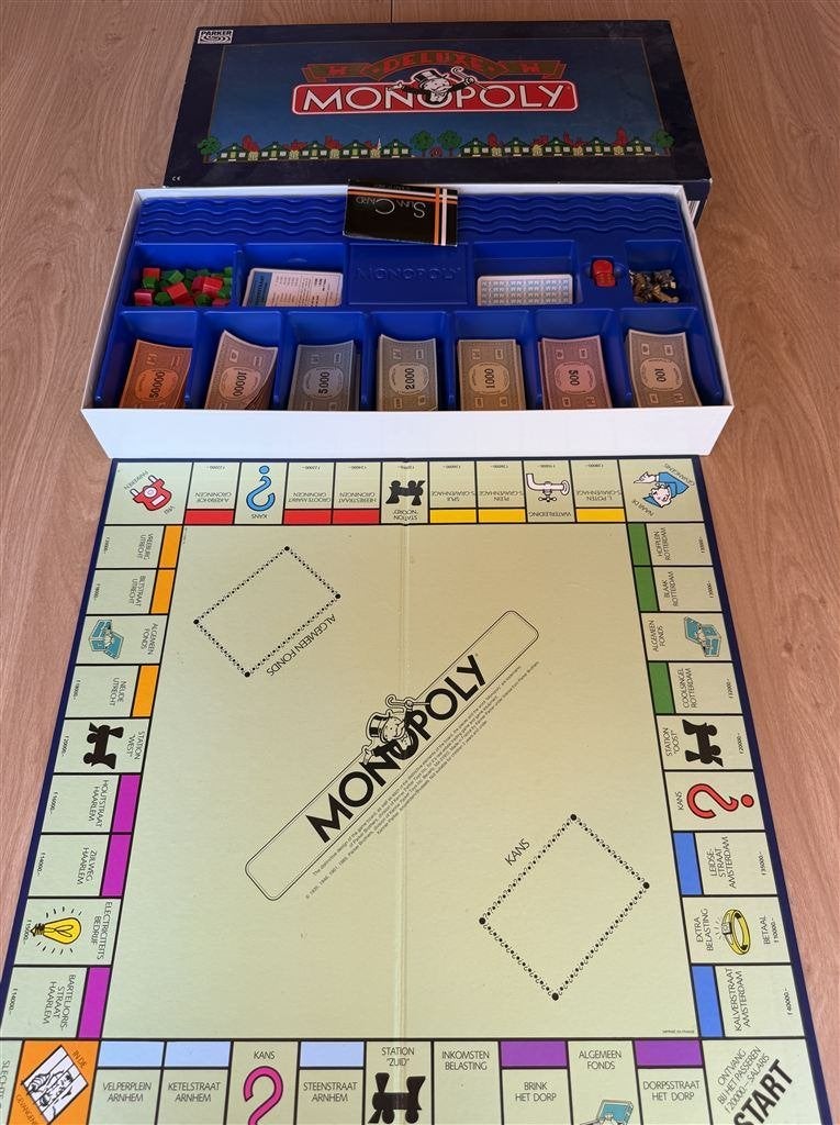 Monopoly Deluxe - S7238, Hobby en Vrije tijd, Gezelschapsspellen | Bordspellen, Ophalen of Verzenden, Zo goed als nieuw