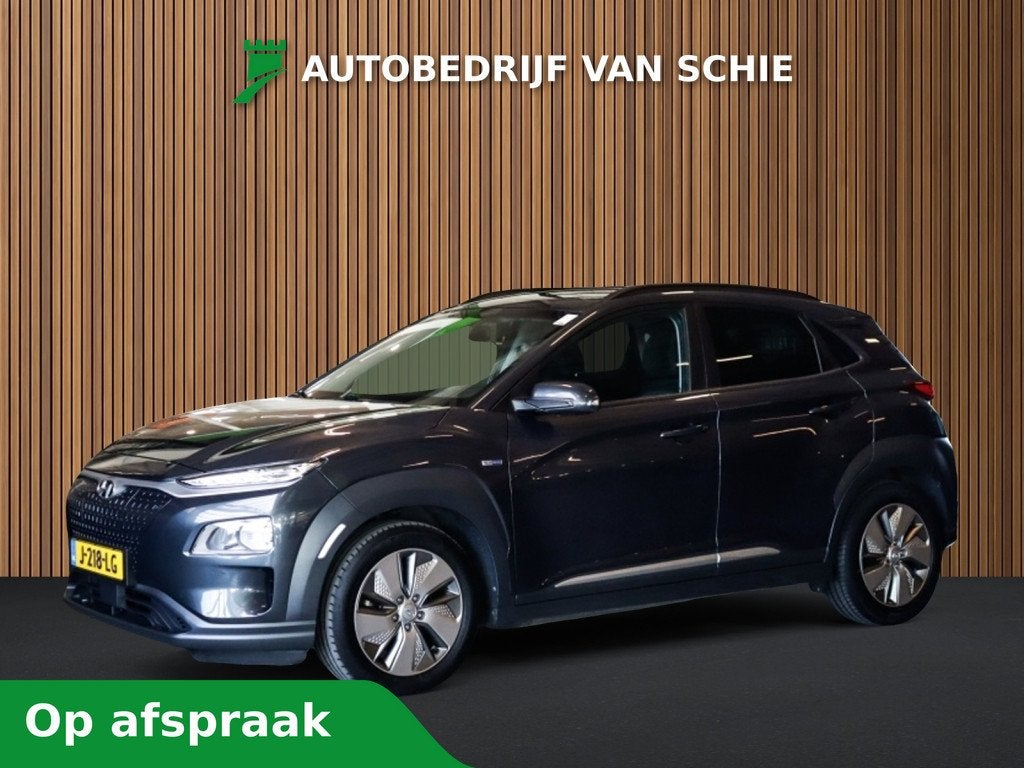 Hyundai Kona EV Comfort 64 kWh 3-Fase 1e-Eig. & Dealer-Onder, Auto's, 12 maanden, Gebruikt, Zwart, Origineel Nederlands