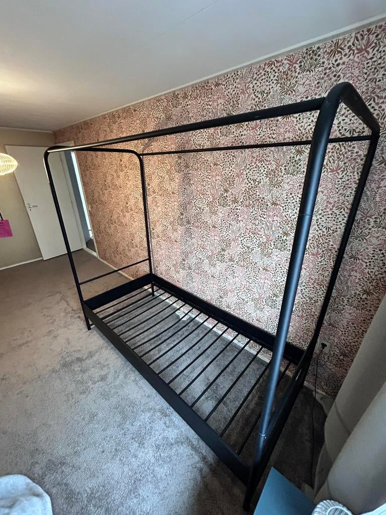 Een persoons hemelbed, Ophalen, Gebruikt, 90 cm, Eenpersoons