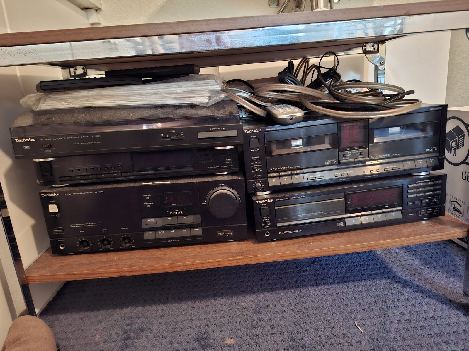 Technics stereoset cd cassette radio versterker platenspeler, Ophalen, Gebruikt, Overige merken