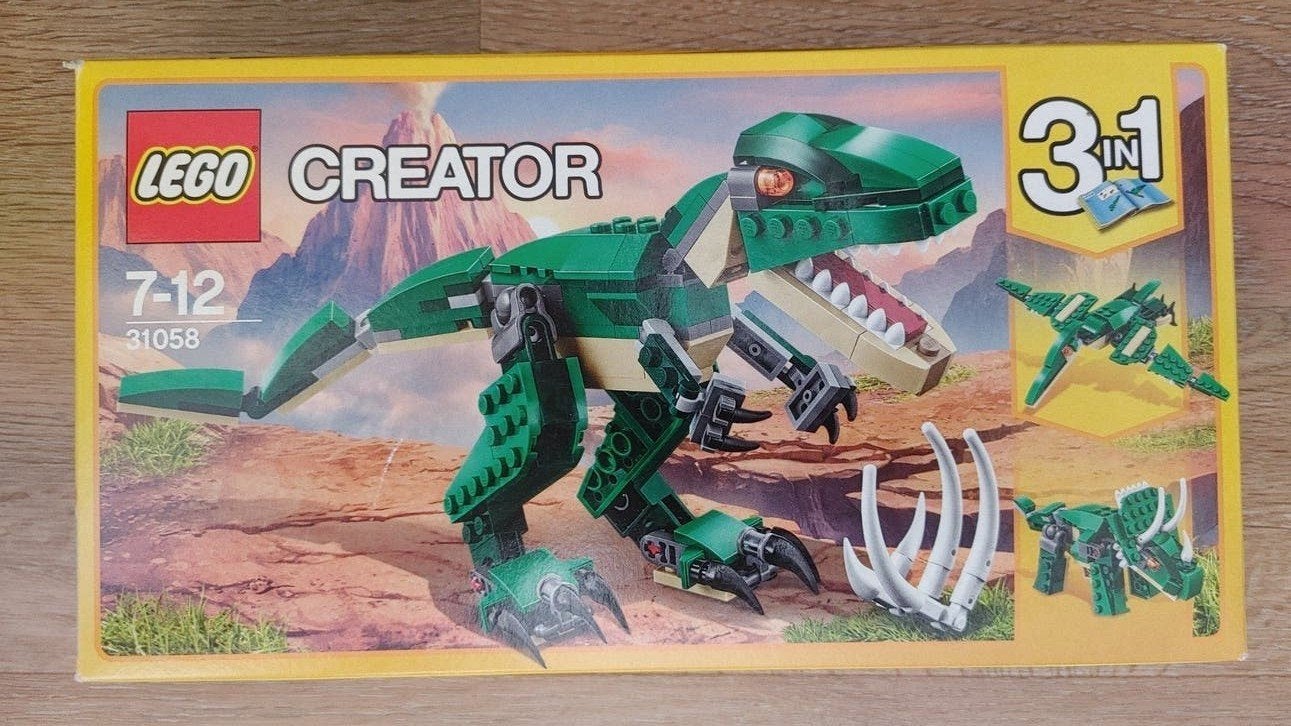 31058 Lego Creator Dinosaurus 3-in-1 set, Inclusief instructies, Lego, Ophalen of Verzenden, Zo goed als nieuw