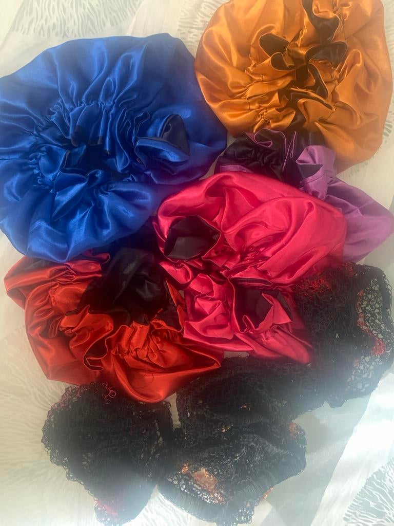 Satijnen Slaapmutsen en Haarnetjes - Diverse Kleuren, Ophalen of Verzenden, Nieuw
