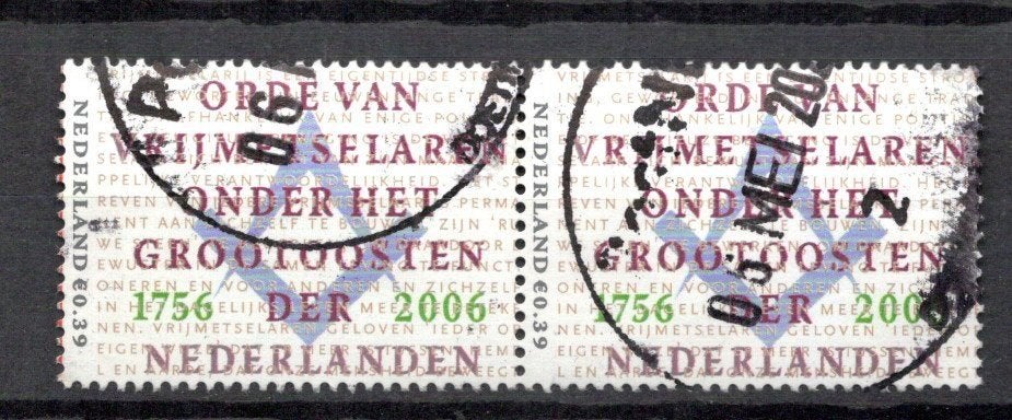 gestempelde zegel. jaar 2006: Paartje keuze van Nederland, Ophalen of Verzenden, Na 1940, Gestempeld